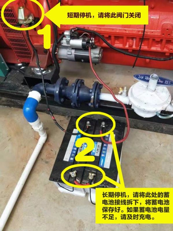 沼氣發(fā)電機(jī)組長期不用時，蓄電池注意事項